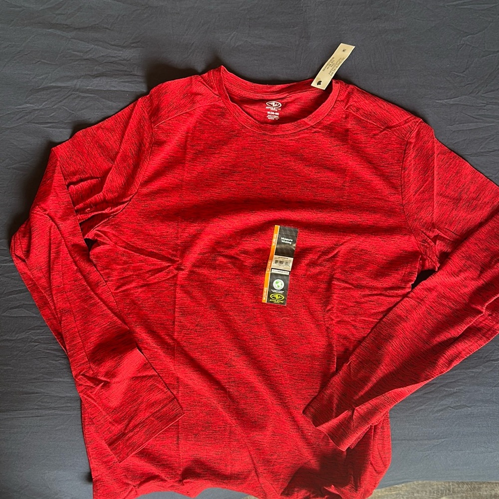 Men’s Athetic Works Medium Tri Blend Long Sleeve T-shirt